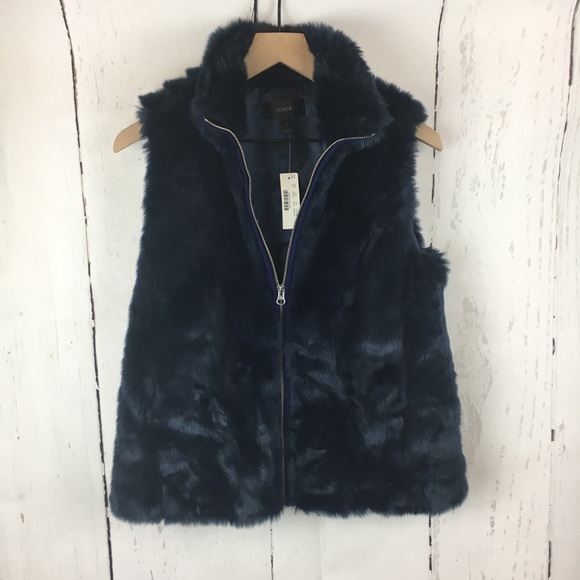 J. Crew Jackets & Blazers - J Crew Cozy Faux Fur Vest | NWT